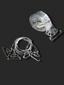 8/6/4 piezas Tirantes de sujetador transparentes invisibles, tirantes claros sin costuras para vestidos sin tirantes, sin espalda y de escote profundo, accesorios de sujetador para mujeres - Multicolor - Ver 4