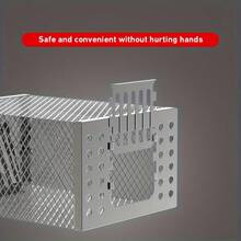 Automatic Mouse Trap! Iron Mouse Trap, Fully Automatic Mouse Catcher, Reusable Humane Mouse Trap For Indoor And Outdoor, For Pets And Family. Automatic Spring Door, Anti-Escape Net, Portable Outdoor Mouse Trap - A - View 8