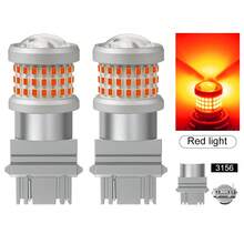 TOAUTO 2 bóng đèn LED ô tô 20W 3000LM Canbus 144SMD BA15S BAU15S BAY15D 3156 3157 7440 7443 dùng cho đèn xi nhan trước sau, đèn phanh, điện áp 12V, màu trắng, đỏ, vàng. - A - Xem 36