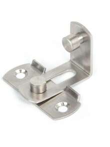 90 Degree Stainless Steel Door Latch, Straight Angle Sliding Door Bolt, Bathroom Folding Insert Lock - Multicolor - View 1
