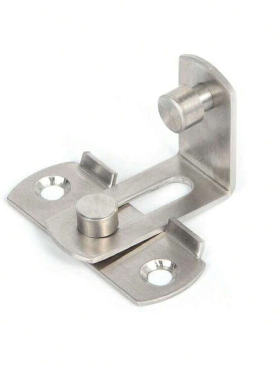 90 Degree Stainless Steel Door Latch, Straight Angle Sliding Door Bolt, Bathroom Folding Insert Lock - Multicolor - View 1