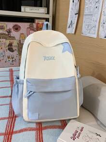 Mochila minimalista de alta capacidad y muy atractiva para ir al trabajo - Azul - Ver 3