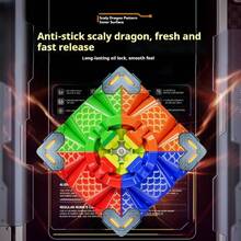 2026 1个磁力神龙3x3x3魔方V2升级版 - 生日礼物 - 复活节礼物 - 完美礼物 - 彩色 - 查看 6