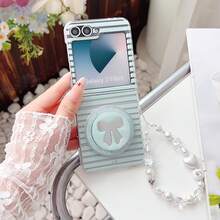 1pc Women's Phone Case, Protective Cover, Foldable Phone Case, Magnetic Phone Case, Bling Phone Case, Compatible With Samsung Galaxy Z Flip 7, Compatible With Galaxy Z Flip 6/Galaxy Z Flip 5/Galaxy Z Flip 7FE, Fashionable Cover Made Of High-Quality Material, Perfect For Gifting Or Personal Use, Compatible With Huawei Foldable Phone Cases Pura X, Nova FLIP'S, P50, Pocket2 - Multicolor - View 16