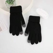 1 par de guantes cálidos y a prueba de viento con forro suave, adecuados para trabajo, labores, ciclismo al aire libre en otoño/invierno y conducción diaria - Multicolor 1 - Ver 15