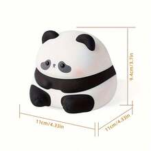 1pc Cute Panda Silicone Lamp, Panda Night Light, Smart Tap Light, USB Rechargeable Bedside Lamp, 3 Brightness Levels, Auto-Off, Christmas & Birthday Gift - Warm white light - View 2