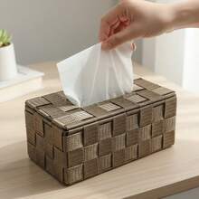 这款纸巾盒采用聚丙烯纤维制成，适用于卧室、客厅、餐桌、办公室、酒店等各种场合，防水材质。 - 卡其色 - 查看 4
