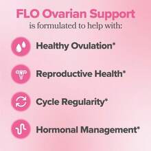 FLO Ovarian Health Support - Hormone Balance For Women, Supplement With DIM, Myo & D-Chiro Inositol, Folic Acid - Supports Healthy Ovulation, Cycle Regularity - 30 Servings - Viên nang hỗ trợ sức khỏe buồng trứng (Gói 3 viên) - Xem 9