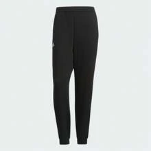 Adidas 男女通用针织慢跑裤，休闲运动训练裤，带保暖内衬，IK7340 - 黑色 - 查看 1