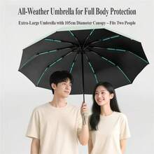 Mustarpicking Mechanical Style Umbrella For Men WithWide Umbrella Strap Automatic Open Large Solid Windproof Minimalist Umbrella,Outdoor,Garden,Travel Essentials,Portable Essentials,Beach Essentials,Graduation Season,Commencement,Graduation Ceremony,Graduation Gift,Graduation Present,Graduation Gift,Graduation Present,Congrats Grad,Congratulations Graduate,Valedictorian,Finish School,Graduation Party,Outdoor Essentials,Travel Portable,Hiking Essentials,Camping Essentials,Portable Tools,Summer Essentials ,Summer Portable - New Automatic Umbrella - View 3
