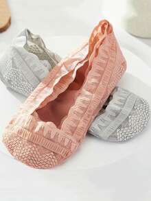 1/5/10 双夏季女士隐形薄蕾丝防滑短款船袜 - 彩色 - 查看 3