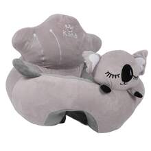 Sofá para sentarse para bebés, sofá de apoyo para sentarse para bebés, aspecto de dibujos animados para el hogar - Gris - Ver 8