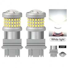 TOAUTO 2 bóng đèn LED ô tô 20W 3000LM Canbus 144SMD BA15S BAU15S BAY15D 3156 3157 7440 7443 dùng cho đèn xi nhan trước sau, đèn phanh, điện áp 12V, màu trắng, đỏ, vàng. - A - Xem 18