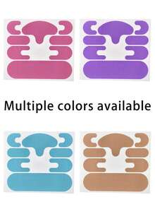 Juego de parches faciales para mejorar la elasticidad de la piel, diseño reutilizable y sin marcas para el cuello - Portátil e instantáneo y adecuado para todo tipo de piel (seca, grasa) - Cuidado de la piel unisex para el levantamiento facial con elasticidad ajustable, diseño reutilizable y sin marcas para el cuidado del cuello, los ojos, la mandíbula y el doble mentón, parches de allanamiento y elevación con un acabado sin costuras y cómodo de usar - Multicolor - Ver 3
