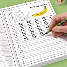 32-Page Letter Tracing Workbook, Featuring Exercises For Letters A To Z | An Interesting Early Writing Book, Including Drawing Pages, Magical Words, Workbook, And A Durable English Writing Notebook, A Must-Have Item For The School Season - Multicolor - View 6