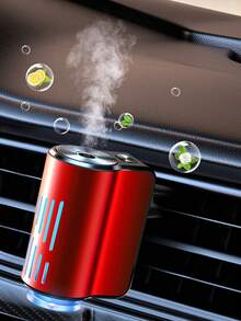 Intelligent Car Diffuser, Car Fragrance Diffuser, Rechargeable Car Aroma Diffuser, 3-Level Adjustable Smart Car Diffuser, Includes 3 Bottles Of Essential Oils, Auto Accessories - A - View 6