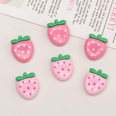 15/20pcs Strawberry Thumbtacks, Cute Strawberry Decorative Push Pins, Suitable For Bulletin Board, Photo Wall, Memo Board, Map, Office, Home
