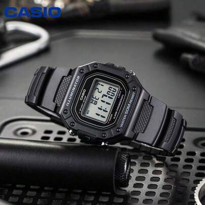  Casio Retro Square Digital Watch 50M Waterproof LED Light Alarm Stopwatch Multifunctional Student Sports Wristwatch