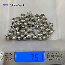 50/100pcs/Pack 3-10mm 4 Claw Cone Spike Rivets Studs Spots Nailhead Punk Rock DIY Leather Craft For Clothing Bag Shoes Parts Decoration - A - View 31
