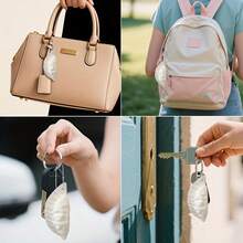 1pc Dumpling Keychain Pendant, Designed With Wonton Bead Chain, Perfect Gift For Relaxation. Suitable As A Stress Relief Gift Or Bag Accessory - Multicolor - View 9