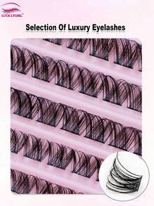110pcs/Set Natural Soft False Eyelashes, Lightweight & Durable, Individual Cluster Lashes - D - View 5