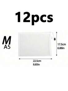 12pcs Mesh Zipper Bags, PVC Mesh Zipper Pouches, Waterproof Plastic Mesh Zipper Envelopes, File Folders, Multi-Purpose Mesh Organizer Bags, Transparent Document Storage Bags, Back To School, Zipper File Bags, Puzzle Toy Sorting Bags, Pencil Cases, File Folders, Office Stationery Storage Bags, Gift Bags - Multicolor - View 20