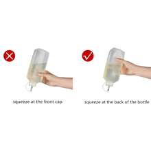 1pc Squeeze Sauce Bottle! Leak-Proof Design + Clear Measurement Scale, With Lid Seasoning Bottle, Suitable For Grilling, Salad And Baking - 0.6L/0.8L/1L (20oz/27oz/33oz) - Transparent White - View 1