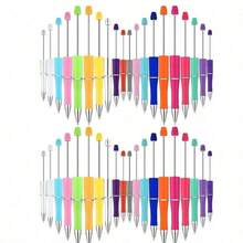 DOMUUH 30pcs/Pack Plastic Pens With Beads, Suitable As Mother's Day Gift, Graduation Gift, Office Use Or Back To School Items - A - View 10