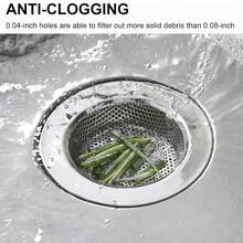 Kitchen Sink Strainer Stainless Steel, Kitchen Sink Drain Strainer, Sink Strainers For Kitchen Sinks With Large Wide Rim 4.5" Diameter - Multicolor - View 5