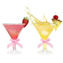 10pcs 6.3oz Reusable Plastic Martini Cups, Suitable For Champagne Parties, Desserts, Catering, Weddings, Birthday Parties (Champagne Glasses, Wine Glasses, Plastic Cups, Cocktail Glasses, Birthday Cups) - View 19