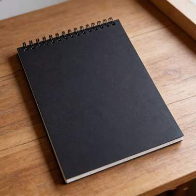 1 Piece Of Advanced Thickened Coil Drawing Book Suitable For Painting And Writing Professional Art Sketching Books, Perforated Spiral Bound Sketching Paper