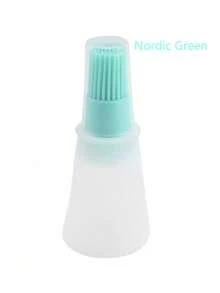 1/2pcs Silicone Oil Brush Bottle, Baking Tool, Air Fryer Brush, Pancake Brush, BBQ Brush, Steak Brush, Heat Resistant, Silicone Brush, High Temperature Resistant, Household Essential - Random Styles - View 9