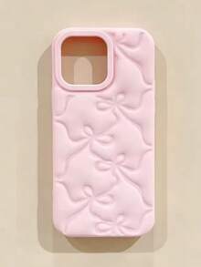 1个可爱3D粉色蝴蝶结手机壳，适用于 17/16/15/14/13/12 Pro Max/16 Pro/16 Pro Max/17 Pro/17 Pro Max，柔软硅胶材质 - 淺粉色 - 查看 6