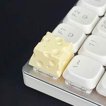 1pc Personalized Resin Cute Cheese Keycaps 3D Keycaps Are Installed On The Esc Key Of The Resin Keyboard. These Keycaps Simulate The Real Cheese-Shaped Keys. They Are A Great Choice For Gift Giving. - View 13
