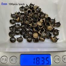 50/100pcs/Pack 3-10mm 4 Claw Cone Spike Rivets Studs Spots Nailhead Punk Rock DIY Leather Craft For Clothing Bag Shoes Parts Decoration - A - View 30