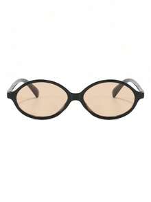 一副女士椭圆形黑色PC镜框眼镜，优雅款式，适合日常佩戴和度假。 - 彩色 - 查看 3