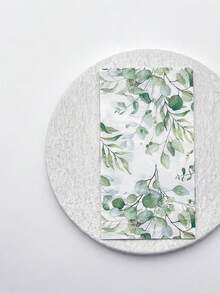 20 piezas Servilletas de papel con hojas verdes grandes, servilletas para fiestas, bodas, banquetes, cumpleaños, aniversarios y otras decoraciones, suministros para fiestas, tamaño 40 x 33 cm, adecuadas para Halloween, Navidad, Año Nuevo, San Valentín y otros eventos - A - Ver 7
