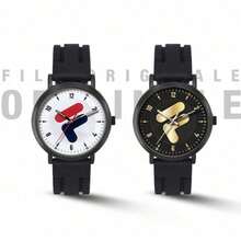 FILA 38-6544 大Logo硅胶石英表 38毫米表盘 30米防水 学生情侣运动腕表 - 均碼 - 查看 4