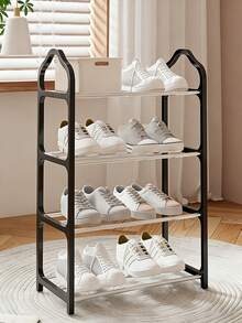 1pc 4-Tier Shoe Rack Storage Shelf - Freestanding Shoe Cabinet, Suitable For Wardrobe, Entryway And Hallway - Easy To Assemble, Space Saving - Multicolor - View 3