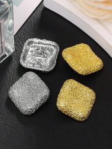 10pcs/Pack Square Metal Buttons, Handmade Sewing Decor Buttons For Sweater, Coat, Jacket, Shirt, Suit, Scarf DIY Accessories - Multicolor - View 6