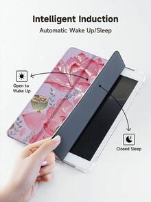 Ayotu 1件粉色莲花平板电脑保护套和Kindle电子书保护套，兼容iPad第10代、11/Air第4代/Air第7代/9.7英寸，兼容三星Galaxy Tab A9 Plus，Kindle（第11代-2024年发布）（6英寸），Kindle Paperwhite第12代2024，绝佳节日礼物，时尚简约图案。 - 彩色 - 查看 6