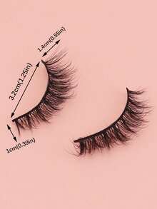 20 Pairs/Box 3D Fluffy Voluminous False Eyelashes, Thick & Curly Dramatic Look,Lashes - Black - View 4