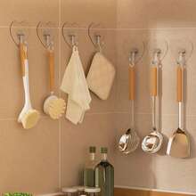 Adhesive Wall Hooks Bathroom Kitchen 24 Packs Heavy Duty 22lb(Max) Nail Free Sticky Hangers With Stainless Hooks Utility Towel Bath Ceiling Hooks - Multicolor - View 7