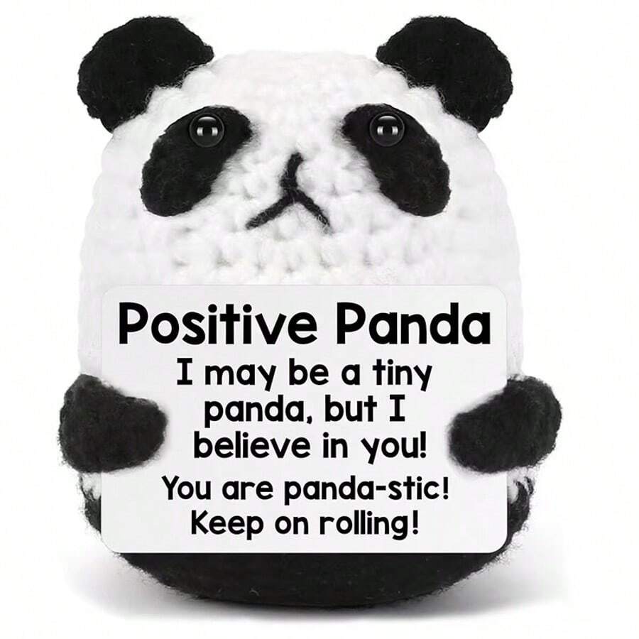 这款理想的钩针编织辅助伙伴，为您带来活力和能量。随时随地享受这款迷你钩针熊猫带来的舒适体验！ - 彩色 - 查看 1