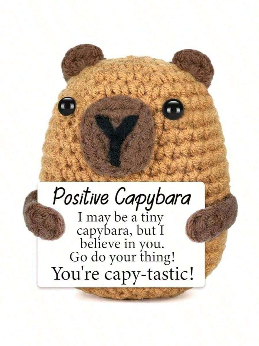 1pc This Capybara Still Makes A Great Birthday Choice, Beautiful As A Birthday Gift For Young Boys, Girls, Women, Men And Grandparents. It Is Also An Excellent Choice For Holiday Parties, Bringing Warmth, Smiles And Encouragement In A Simple And Thoughtful Way. - Multicolor - View 1