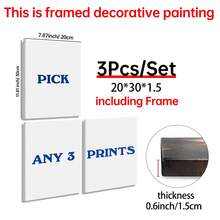 3pcs Customized Numeric Wall Art, Choose From 3 Printing Types, Family/Couple Personalized Poster, Customized Wall Art, Photo Customization, Customizable Items, Frameable, Room Decor, Anniversary Gift, Aesthetic Home, Japandi Decor - 3PCS - View 13
