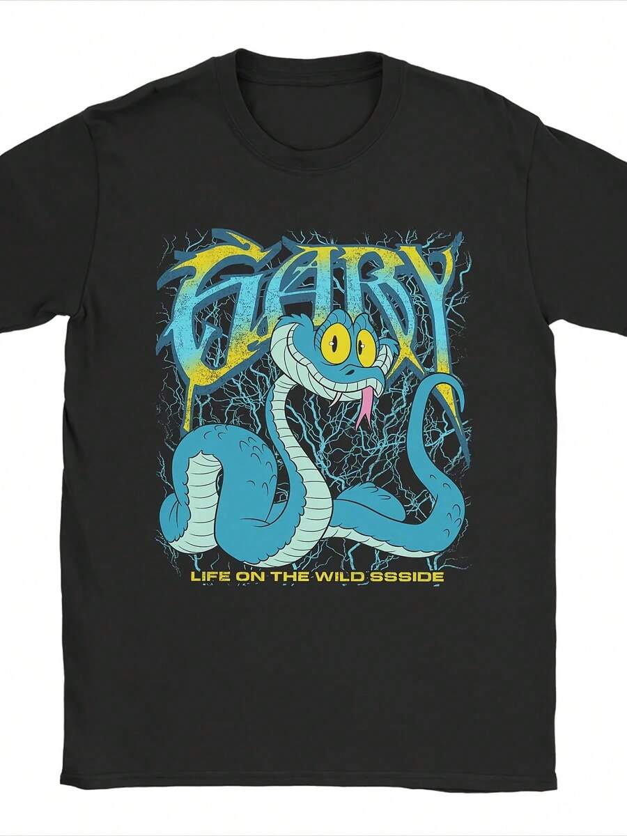 Zutopia 2 Nick Wild Judy T-Shirt  100% Novelty Cotton T-Shirt Round Colour T-Shirt Short-Sved Dress Summer - màu đen - Xem 1