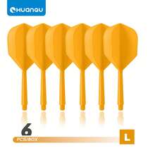 HUANQU 6 PIÈCES 2BA Plumes de fléchettes professionnelles universelles à filetage, Set de plumes de fléchettes d'une seule pièce, plumes de fléchettes professionnelles, anti-collision, ne se plient pas facilement, accessoires de fléchettes, manches de fléchettes universels 70 mm/75 mm/80 mm court/moyen/long, 8 options de couleurs - Multicolore - Voir 16
