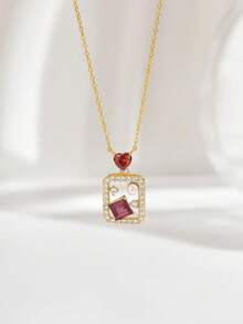 S925 Sterling Silver Perfume Bottle Pendant Necklace | Versatile Daily Wear | Gift For Mom, Wife, Girlfriend On Birthday/Anniversary/Valentine's Day - Multicolor - View 3