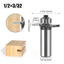2-In-1 Ball Bearing T-Slot Router Bit, Wood Milling Cutter, Groove Cutting Knife, Chamfer Knife, Pull Handle Knife - Ball Bearing T-blade - View 29